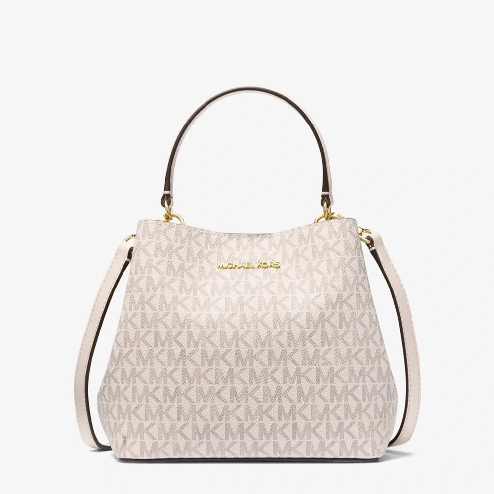 NWT Michael Kors Pratt Small Logo Bucket Shoulder Crossbody Bag - Picture 3 of 15